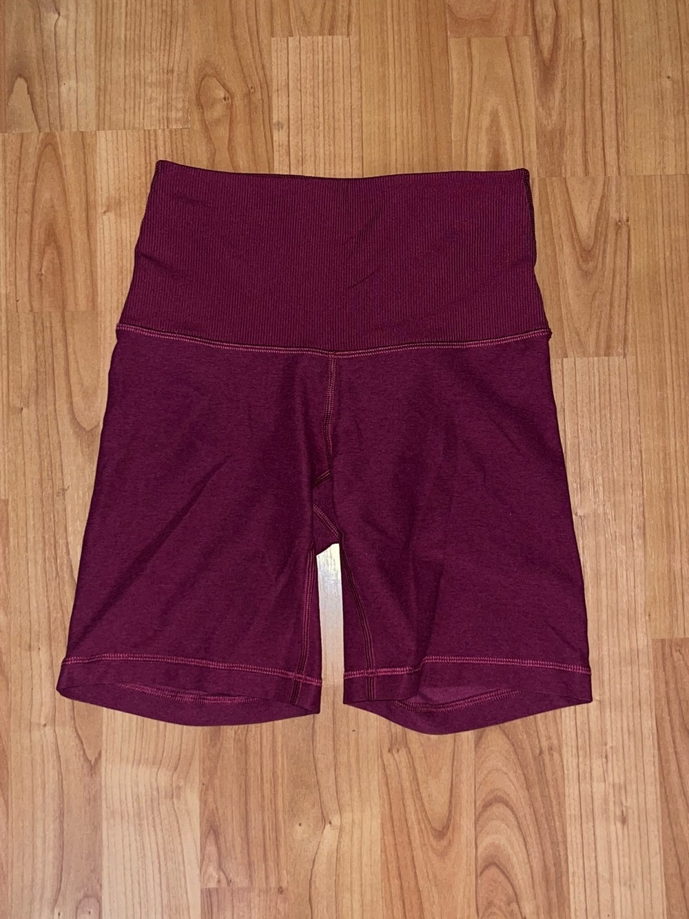 TNA High-Waist Bike Shorts - Magenta Plum